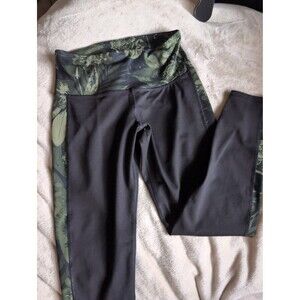Old navy plant printed work out leggings size medium